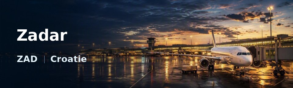 Zadar Flughafen-Titelbild mit IATA-Code