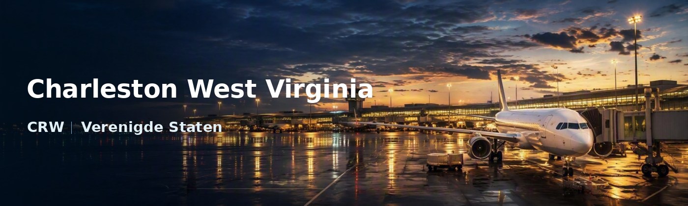 Charleston West Virginia Flughafen-Titelbild mit IATA-Code