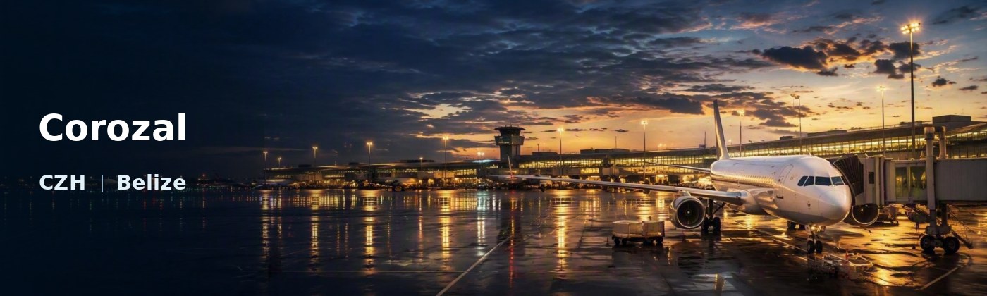Corozal Flughafen-Titelbild mit IATA-Code