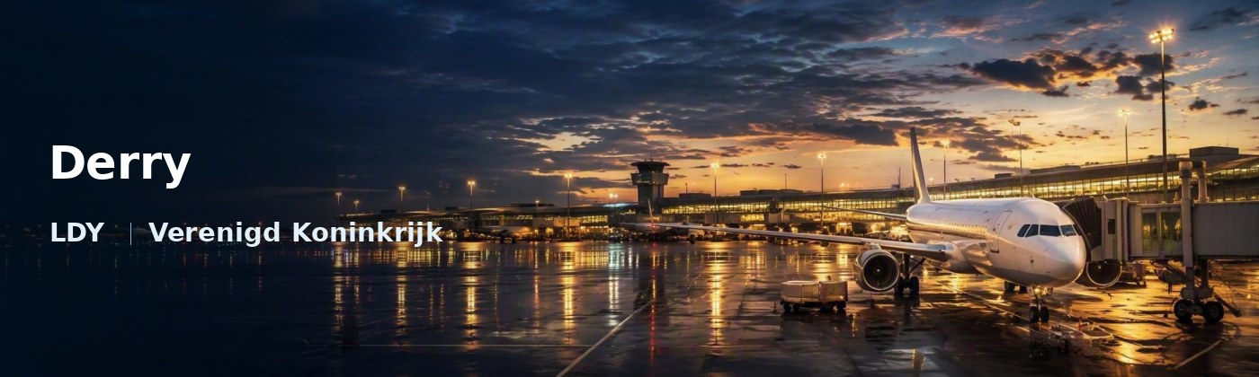 Derry Flughafen-Titelbild mit IATA-Code