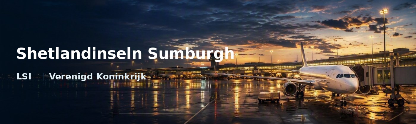 Shetlandinseln Sumburgh Flughafen-Titelbild mit IATA-Code